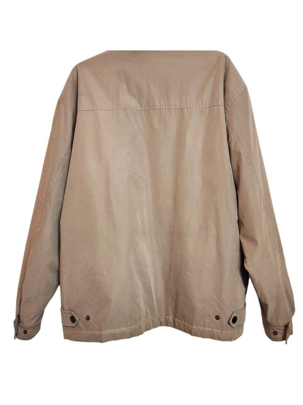 Roundtree & Yorke Tan Windbreaker Jacket Large - Picture 4 of 12